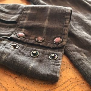 Vintage western style button down long sleeve